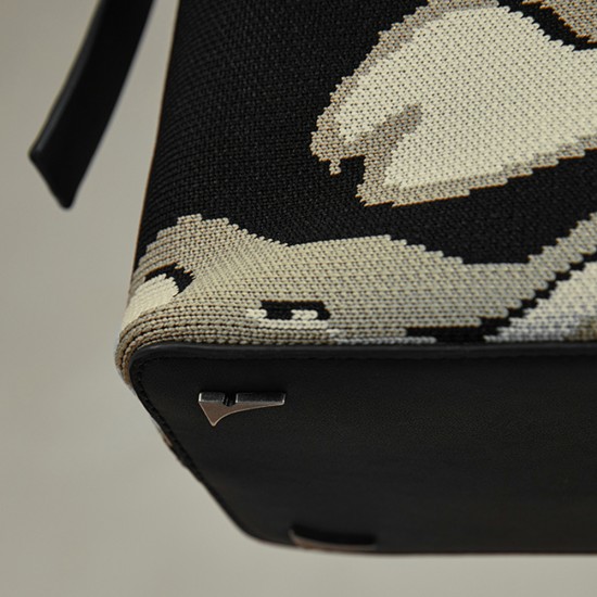 Cowhide Handheld Knitted Pattern Shoulder Bag - Memoo.com Cowhide Handheld Knitted Pattern Shoulder Bag - Memoo.com
